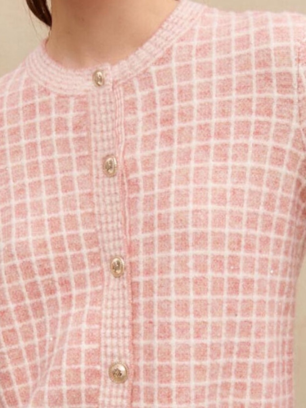 Maje tweed-Knit style cardigan - Picture 4 of 5